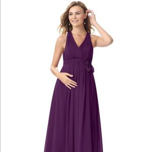 AZAZIE Grape Athena Maternity Bridesmaid Dress